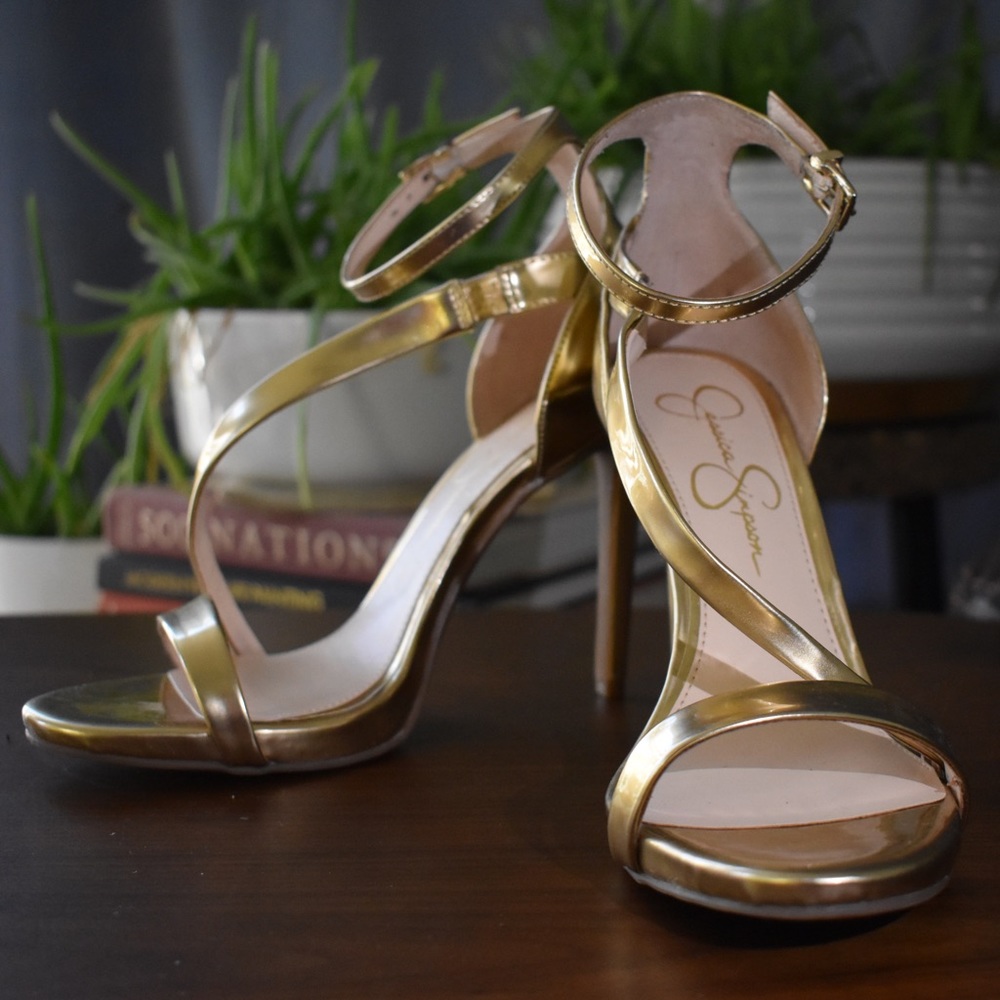 Gold Jessica Simpson Heels